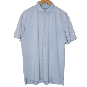 johnnie-O Men's Blue Comfort Fit Short Sleeve Golf Athletic Polo Shirt Sz M